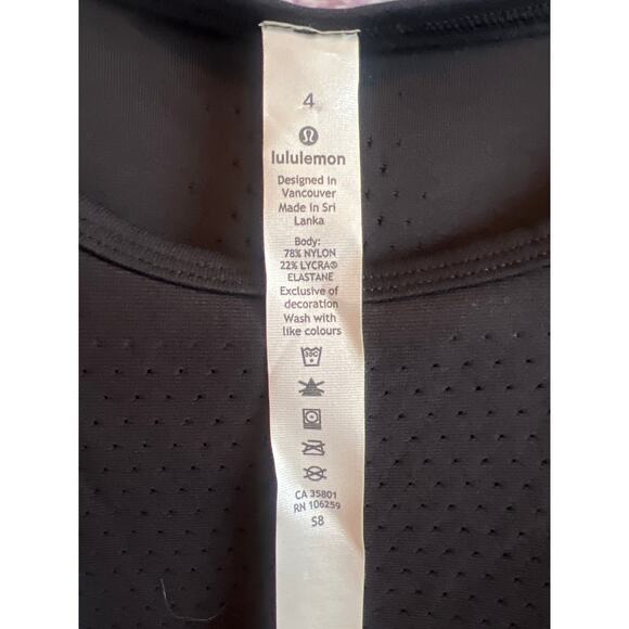 Lululemon Sculpt Cropped Tank Top Black Size 4 with Tag - Picture 2 of 7